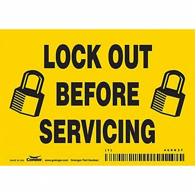 Safety Sign 3 1/2 inx5 in Vinyl