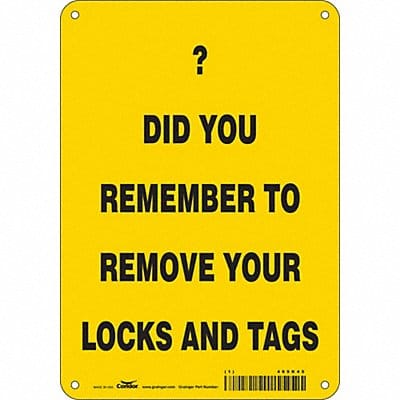 Safety Sign 10 inx7 in Aluminum