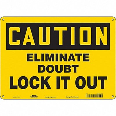 K0102 Safety Sign 10 inx14 in Polyethylene