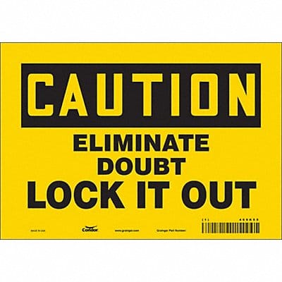 K0102 Safety Sign 7 in x 10 in Vinyl