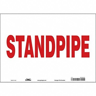 Safety Sign 10 in x 14 in Vinyl