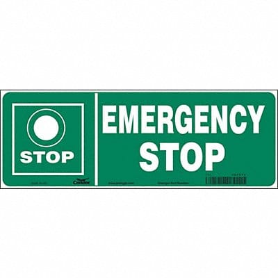 Safety Sign 5 in x 14 in Vinyl