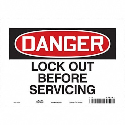 Safety Sign 7 inx10 in Vinyl