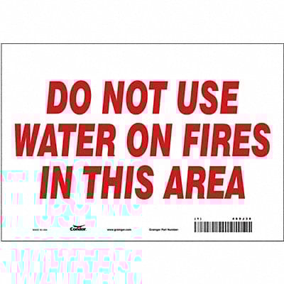 Safety Sign 7 in x 10 in Vinyl