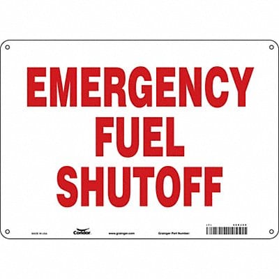 Safety Sign 10 in x 14 in Polyethylene