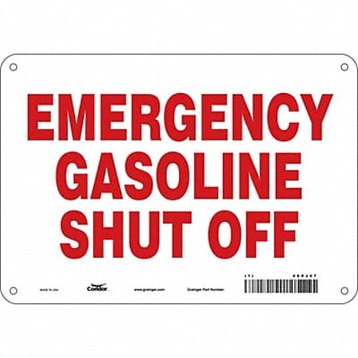Safety Sign 7 in x 10 in Aluminum