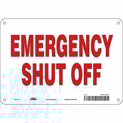 Safety Sign 7 in x 10 in Aluminum