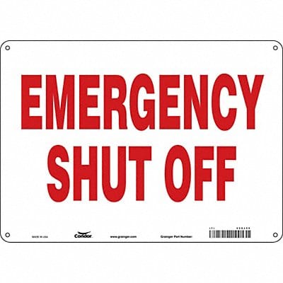Safety Sign 10 in x 14 in Aluminum