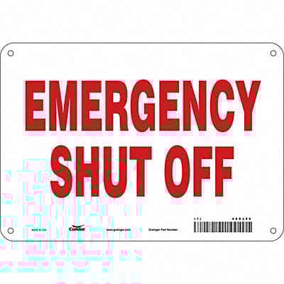 Safety Sign 7 in x 10 in Polyethylene