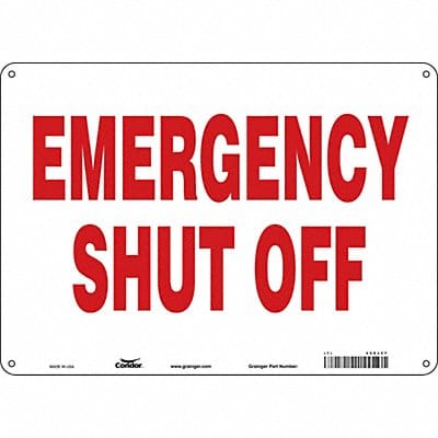 Safety Sign 10 in x 14 in Polyethylene