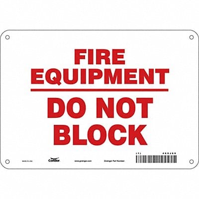 Safety Sign 7 in x 10 in Aluminum