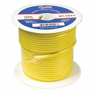 Primary Wire 16 AWG 1 Cond 100 ft Yellow