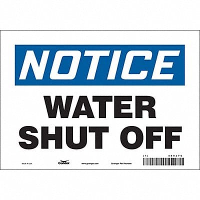 Safety Sign 7 in x 10 in Vinyl