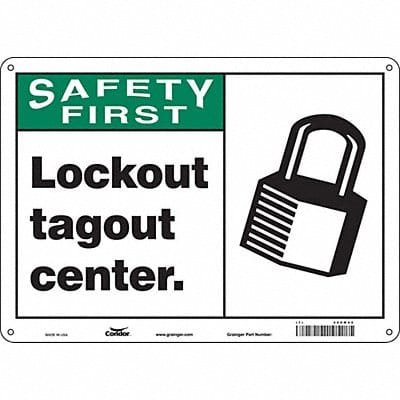 K0131 Safety Sign 10 inx14 in Polyethylene