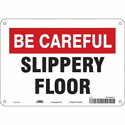 Safety Sign 7 in x 10 in Aluminum