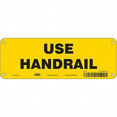 Safety Sign 3.5in x 10in Polyethylene