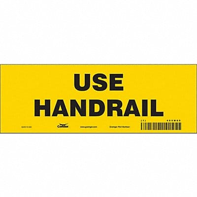 Safety Sign 3.5in x 10in Vinyl