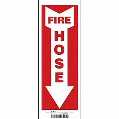 J7054 Safety Sign 14 in x 5 in Vinyl