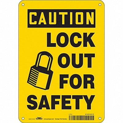 Safety Sign 10 inx7 in Polyethylene