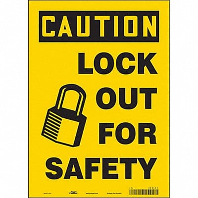 Safety Sign 14 inx10 in Vinyl