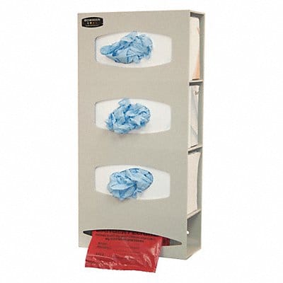 Glove Box Dispenser 3 Boxes 1 Roll