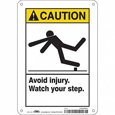 Safety Sign 10 inx7 in Polyethylene