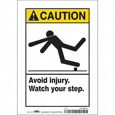 Safety Sign 10 inx7 in Vinyl
