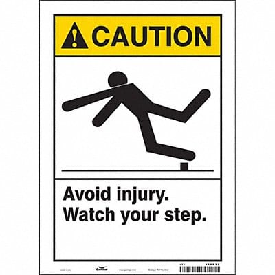 Safety Sign 14 inx10 in Vinyl
