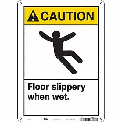 Safety Sign 14 inx10 in Polyethylene