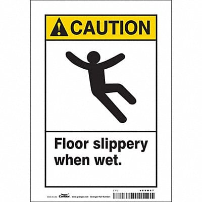 Safety Sign 10 inx7 in Vinyl