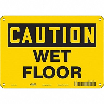 Safety Sign 7 in x 10 in Aluminum