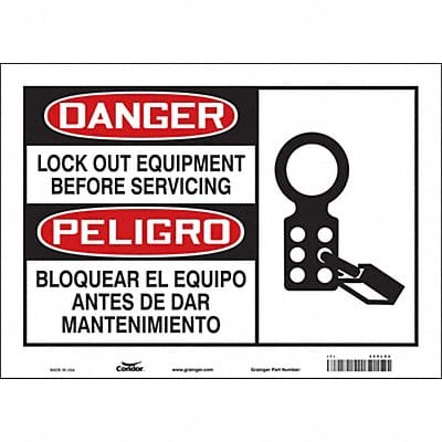 Safety Sign 10 inx14 in Vinyl