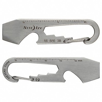 Carabiner Key Clip Silver 1-11/16 in