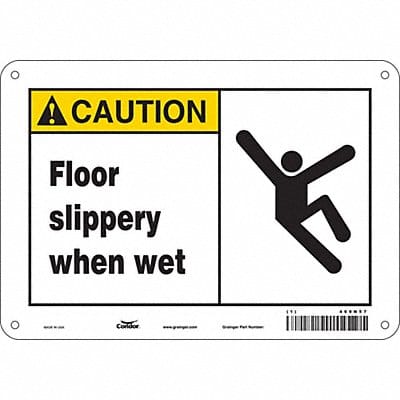 Safety Sign 7 in x 10 in Polyethylene