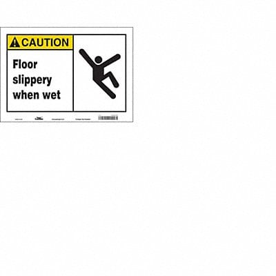 Safety Sign 10 in x 14 in Vinyl