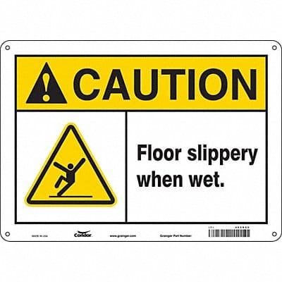 Safety Sign 10 inx14 in Aluminum