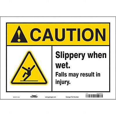 Safety Sign 10 inx14 in Vinyl