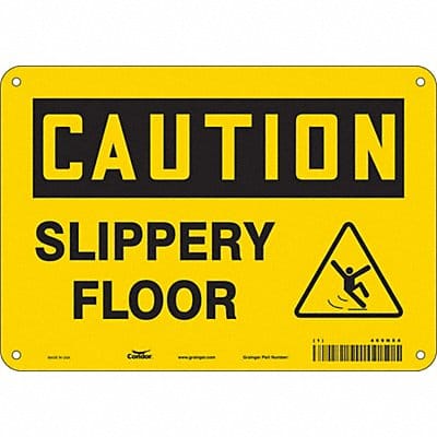 Safety Sign 7 inx10 in Polyethylene