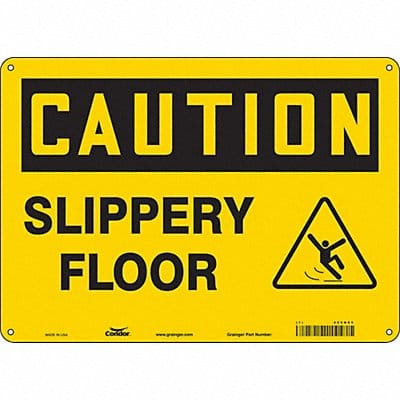 Safety Sign 10 inx14 in Polyethylene