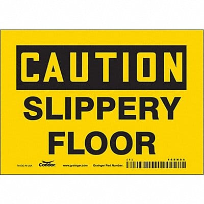 J6969 Safety Sign 5 inx7 in Vinyl