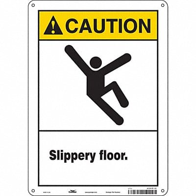 Safety Sign 14 inx10 in Polyethylene