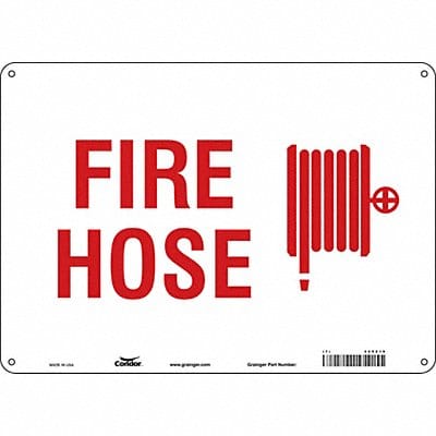 Safety Sign 10 in x 14 in Aluminum