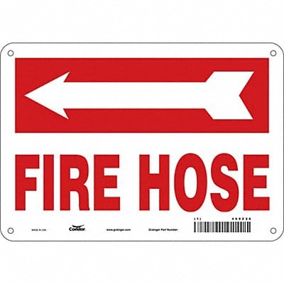 Safety Sign 7 in x 10 in Polyethylene