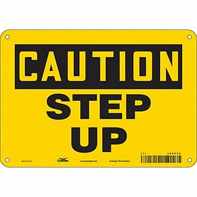 Safety Sign 7 inx10 in Polyethylene