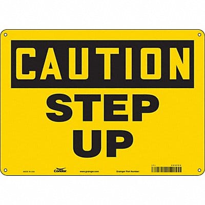 Safety Sign 10 inx14 in Polyethylene