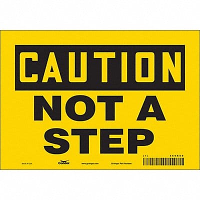 Safety Sign 7 inx10 in Vinyl