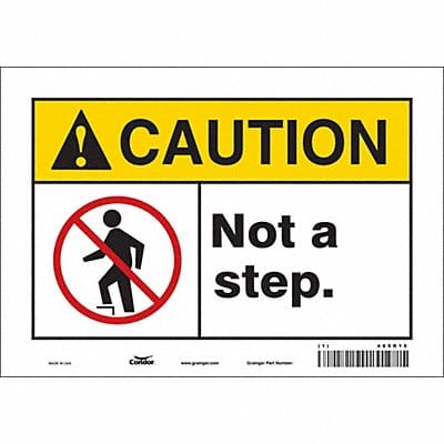 K1396 Safety Sign 7 inx10 in Vinyl