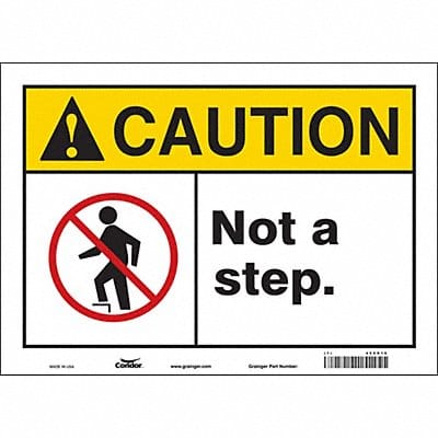 K1396 Safety Sign 10 inx14 in Vinyl