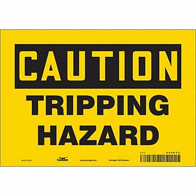 K1397 Safety Sign 7 inx10 in Vinyl