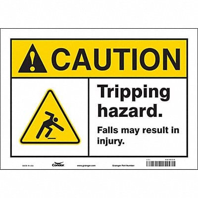 Safety Sign 10 inx14 in Vinyl
